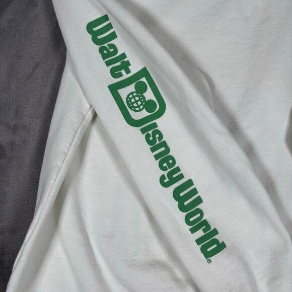 Disney World Christmas Mickey Mouse Ivory Crewneck Sweatshirt Small - Picture 4 of 5